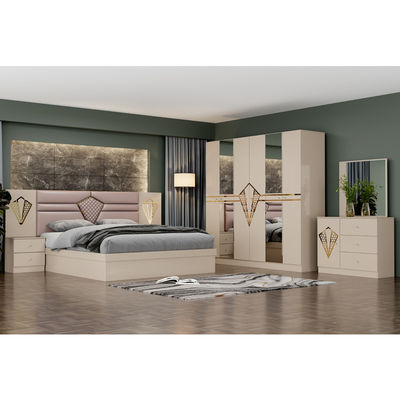 Murah Kualitas Tinggi Kamar Master Kayu Frame Double Bed Set Rumah Modern Mewah Lengkap Kayu Ukuran Raja Set Kamar Tidur Furnitur