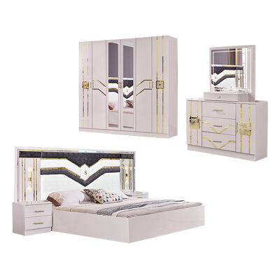 Wholesale Price Complete Bedroom Sets Furniture Double Bed Wooden Frame Modern Luxury Full Home king Size Bedroom Furniture Set