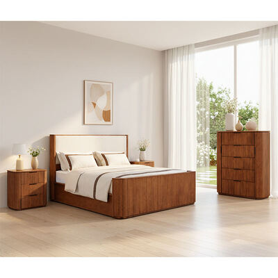 Modern Solid Kayu Raja Ukuran Kamar Tidur Set Double Bed Master Room Home Storage Frame Kayu Lengkap Luxury Kamar Tidur Furniture Set
