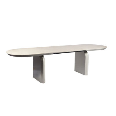 Foshan Grosir Kayu Meja Makan Luxus Extendable Adjustable Convertible Meja Makan Furnitur Rumah Meja Makan Lipat