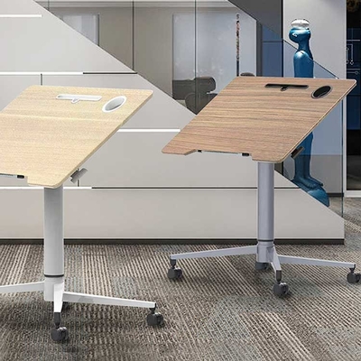 Meja Angkat Gas Workstation MDF yang Dapat Disesuaikan 800 * 600 * 18mm
