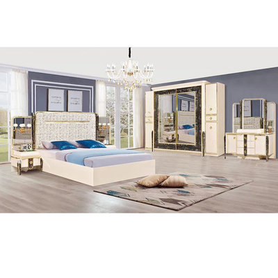 OEM ODM Cappellini Fancy Wood Bedroom Set Light Luxury Style
