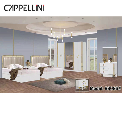 Apartemen MDF Modern Bedroom Furniture Set Perakitan Sederhana Tahan Lama