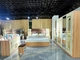 Furnitur Kamar Tidur Rumah Kayu Solid Set Lemari Tempat Tidur Panel MDF yang Tahan Lama