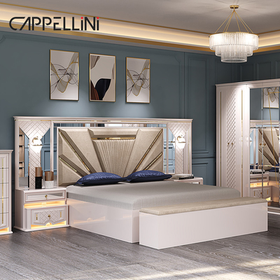 Desain Modern Kayu Frame Double King Size Set Tempat Tidur Mewah Rumah Klasik Kayu Mewah Mdf Set Kamar Tidur Lengkap Furnitur