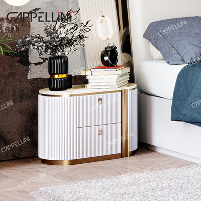 Modern Villa Putih Kayu Ukuran Raja Bedroom Sets Rumah Double Ratu Mewah Kayu Full Bedroom Furniture Set