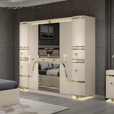 Modern Klasik Ukuran Raja Set Tempat Tidur Kulit Double Queen Royal Mewah Modern Kayu Mdf Set Kamar Tidur Lengkap Furnitur