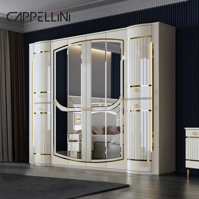 Kualitas tinggi Modern Double Kulit King Bed Mdf Frame Mewah Full Queen Size Rumah Kayu Full furnitur Set kamar tidur