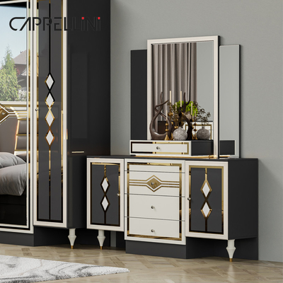 Kayu Modern Double Kulit King Size Set Tempat Tidur Rumah Furnitur Modular Kayu Ratu Full Luxury Set Kamar Tidur Furnitur