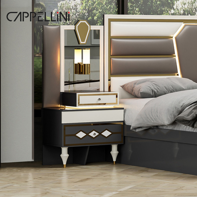 Kayu Modern Double Kulit King Size Set Tempat Tidur Rumah Furnitur Modular Kayu Ratu Full Luxury Set Kamar Tidur Furnitur