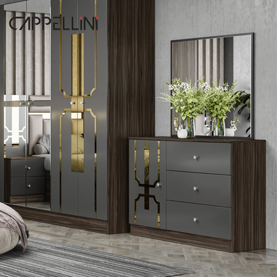 Foshan Grosir Harga Raja Ukuran Kayu Kulit Kamar Tidur Rumah Modern Mewah Murah Full Mdf Kamar Tidur Furniture Set