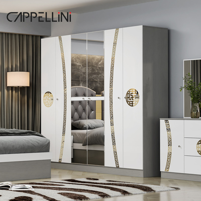 Simple Modern Double King Size Kulit Kamar Tidur Suite Rumah Mewah Ratu Kayu Mdf Set Perabotan Kamar Tidur Lengkap