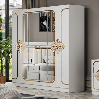 Foshan Grosir Murah Mewah Double King Size Kamar Tidur Set Modern Rumah Lengkap Kayu Frame Kamar Tidur Sets Furnitur