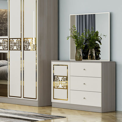 Modern sederhana Kayu Frame Ukuran Raja ranjang Kamar master lengkap Rumah ganda Mewah Modern furnitur kamar tidur Set