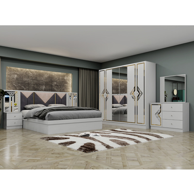 Frame Kayu Berkualitas Tinggi Modern King Size Double Bed Home Suite Queen Full Luxury furnitur Kamar Tidur Kayu Turki