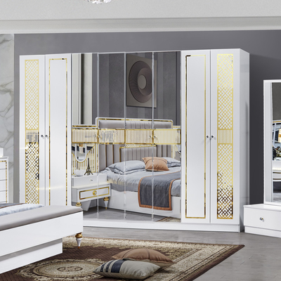 Grosir Kualitas Tinggi Modern Kayu Frame Double Bed Rumah Master Kamar Ukuran Raja Meubel Kamar Tidur Turki Mewah