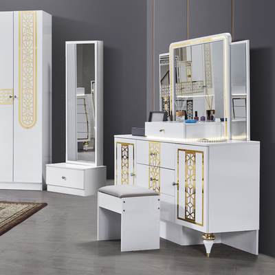 Kualitas Tinggi Grosir Kayu Frame Double Bed Master Kamar King Size Kayu Modern Mewah Set Kamar Tidur Lengkap Furnitur