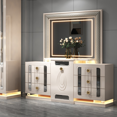 Modern Luxury Frame Kayu Double King Size Bed Set Villa Home Master Room Ratu Kulit Kayu Mdf Full Furniture Set Kamar Tidur