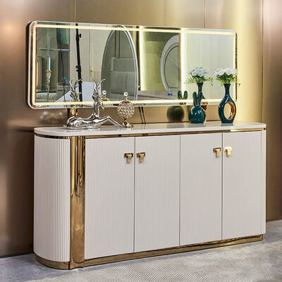 Modern Rumah Mewah Meja Makan Kayu Dan Kursi Set 6 Kursi Furnitur Putih Set Ruang Makan Kayu Lengkap