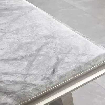 Meja Makan Kayu Mewah Gaya Eropa Royal, Meja Makan Mewah Logam Gaya Royal Turki dan Set Kursi 6 Tempat Duduk Furniet 8 Tempat Duduk Perabotan Rumah Ruang Makan Meja Makan Kayu Klasik Besar