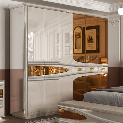 Grosir Modern Lengkap Mewah Kamar Tidur Set Kayu Tempat Tidur Ganda Kamar Turki Kerajaan Bingkai Kayu Penuh Rumah Kamar Tidur Perabot Set