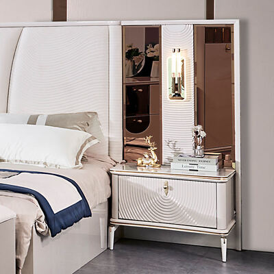 Katil Ukuran Raja Kulit Kayu Set Kamar Tidur Lengkap Set Kamar Tidur Dewasa Double Frame Kayu Lengkap Set Furnitur Kamar Tidur Mewah Modern