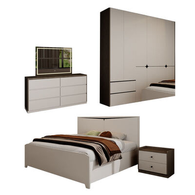 Modern 3 5 Star Hotel Set Kamar Tidur Lengkap Tempat Tidur Kayu Ranjang Double Home Storage Spacing Saving King Size Luxury Bedroom Furniture Set