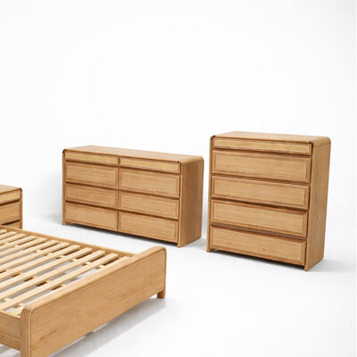 American Classic Solid Wood Complete Bedroom Set King Size Bed Double Home Room Modern Meubel Rumah Kayu Mewah