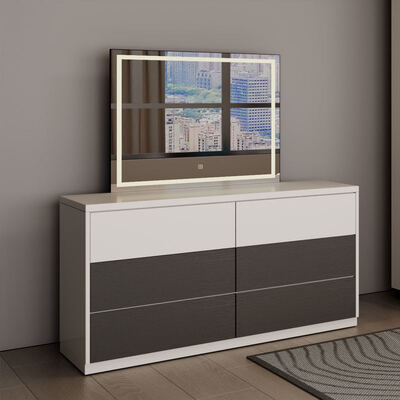 Set Kamar Tidur Modern Minimalis Ukuran King Lengkap dalam Kayu Klasik dengan Penyimpanan Suite Furnitur Kamar Tidur Mewah yang Nyaman