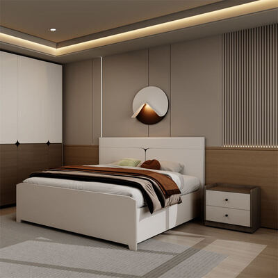 Kamar Tidur Minimalis Klasik Kayu Ukuran Raja Set dengan Storage Complete Master Meubel Kamar Tidur Modern Mewah