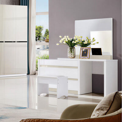 Perabot Kamar Tidur Ukuran Raja Kayu Set Dengan Storage Minimalis Nyaman Kualitas Tinggi Master Suite Mewah Modern