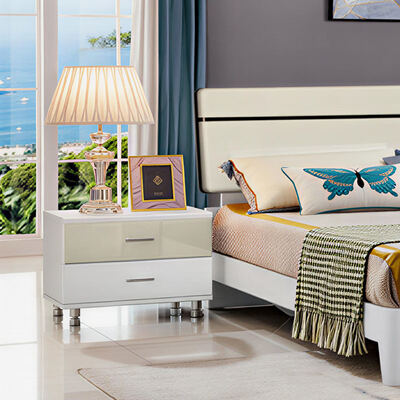 Perabot Kamar Tidur Ukuran Raja Kayu Set Dengan Storage Minimalis Nyaman Kualitas Tinggi Master Suite Mewah Modern