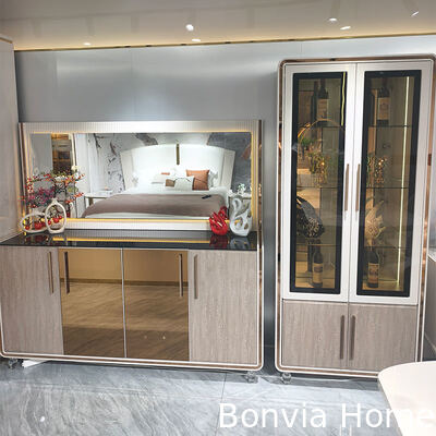 Rumah Mewah Modern Meja Makan Kayu Set 6 Kursi Seater persegi panjang Rumah Restoran Set furnitur ruang makan lengkap