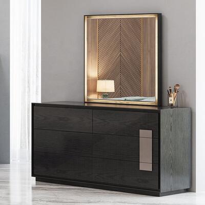 Minimalis King Size Bed Luxury Bedroom Sets Hotel Apartemen Frame Kayu Modern Furnitur Kamar Tidur Set dengan Lemari Sisi Komoditas