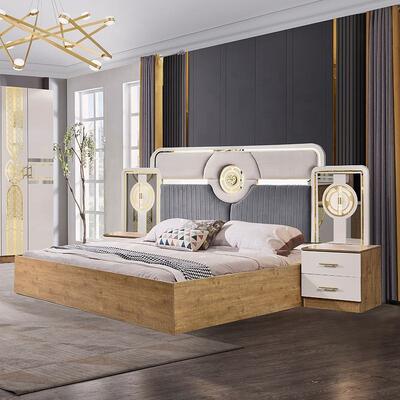 Chambre a Coucher Kompleks Set Kamar Tidur Turki Murah Grosir Ruang Guru Ukuran Raja Tempat Tidur Kayu Modern Furniture Set Kamar Tidur Belum ada ulasan