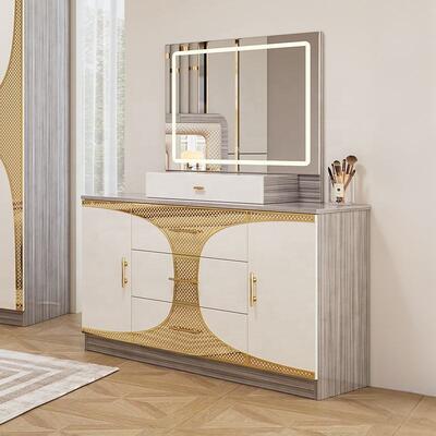 Foshan Grosir Murah Set Kamar Tidur Turki Raja Ukuran Bed Frame Mewah Ruangan Rumah Suite Kayu Modern Furniture Set Kamar Tidur