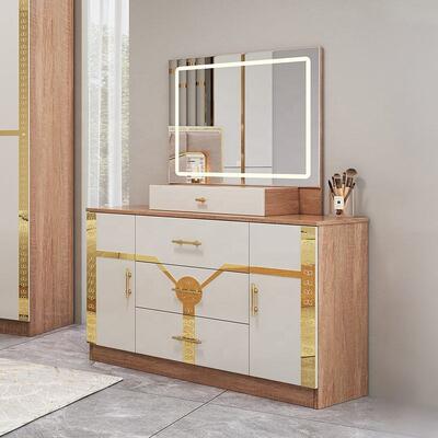 Meuble De Chambre Modern furnitur kamar tidur Set king Size Bed Frame Kayu Rumah Mewah lengkap furnitur Turki set kamar tidur