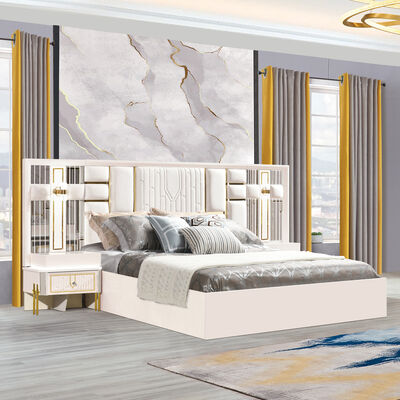 Set Furnitur Kamar Tidur Harga Bagus Set Kamar Tidur Italia Mewah Headboard Kulit