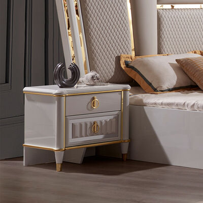 Modern Velvet Cover Headback Kamar Kayu King Size Sets Tempat Tidur Perabot Ratu Tempat Tidur Kabinet Penuh Set Kamar Tidur