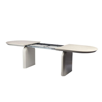 Foshan Grosir Kayu Meja Makan Luxus Extendable Adjustable Convertible Meja Makan Furnitur Rumah Meja Makan Lipat