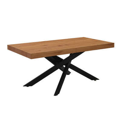 Meja Makan Lipat Persegi Panjang Modern Murah Furnitur Ruang Makan Dasar Logam Meja Makan Kayu Lipat Sederhana Atas Dapat Diperpanjang
