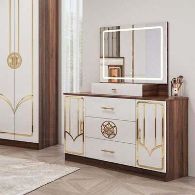 Set Furnitur Kamar Tidur Turki Murah Grosir Cina Bingkai Kayu Mewah Ukuran King Tempat Tidur Ganda Penuh Set Kamar Tidur Mewah Modern