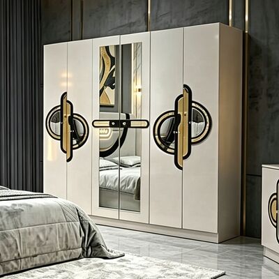 Set Furnitur Kamar Tidur Turki Murah Grosir Cina Bingkai Kayu Mewah Ukuran King Tempat Tidur Ganda Penuh Set Kamar Tidur Mewah Modern