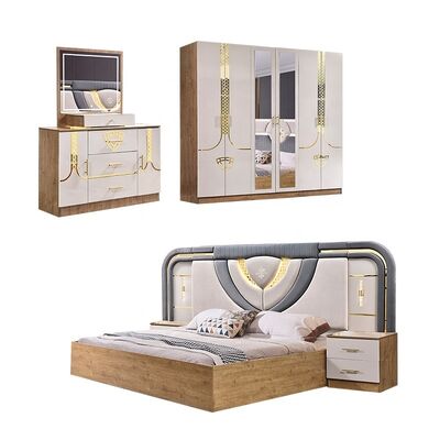 Ensemble Lit Armoire Et Coiffeuse Turkish Furniture Set Kamar Tidur Mewah Ukuran Raja Kamar Tidur Set Furnitur Modern Kayu