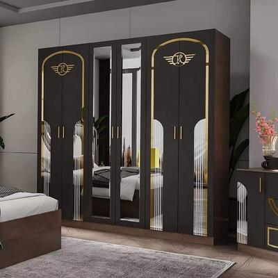 Set Furnitur Kamar Tidur Modern Turki Grosir Lengkap 5 Buah Ukuran King Set Kamar Tidur Bingkai Kayu Furnitur Rumah