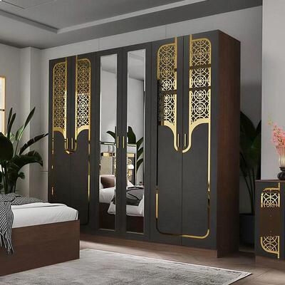 Set Furnitur Kamar Tidur Modern Turki Grosir Lengkap 5 Buah Ukuran King Set Kamar Tidur Bingkai Kayu Furnitur Rumah