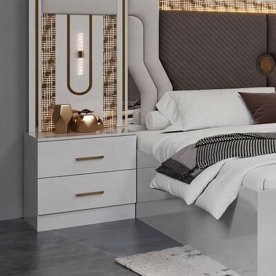 Set Lengkap Ranjang Ukuran King Turki Grosir Set Kamar Tidur Mewah Bingkai Kayu Modern Set Furnitur Kamar Tidur Dewasa Ganda