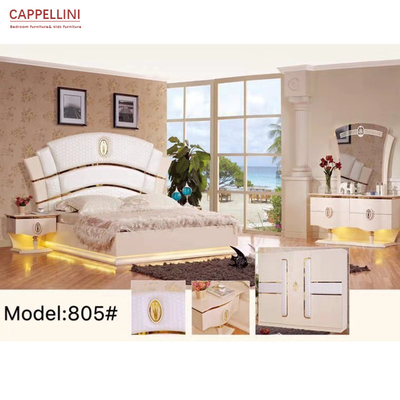 Perabotan Kamar Tidur King Modern 6pcs Desain Italia
