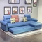 Tempat Tidur Sofa Fungsional Bagian Biru 1.9m Dengan Penutup Kain Chaise