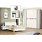 PU Glass Modern Apartment Solid Bedroom Furniture Lingkungan